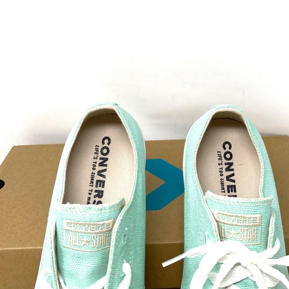 Converse Chuck Taylor All Star Low Top Mint Women's Canvas Size Sneakers 166745C - Picture 9 of 11